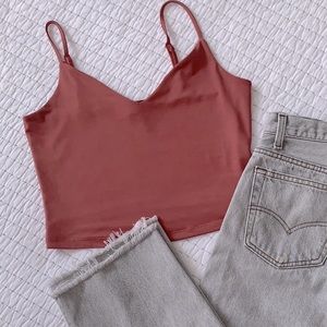 ✨2/$10 DYNAMITE crop cami top | lined adjustable straps